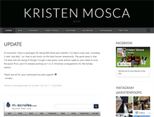 Tablet Screenshot of kristenmosca.com